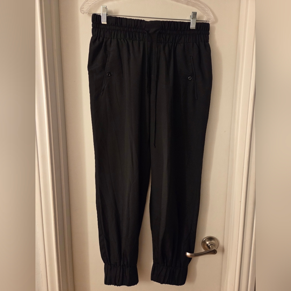BCBGeneration Silk Black Women's Pants Sz S